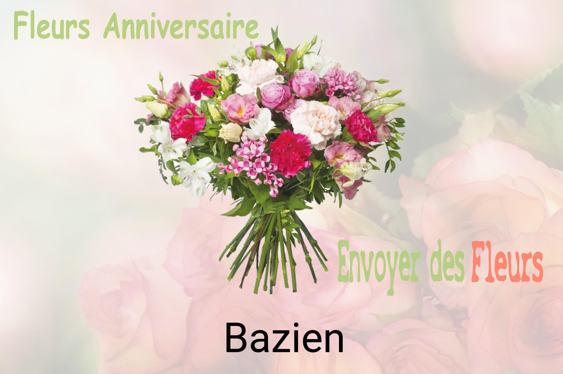 Bouquet de fleurs d’anniversaire livré à Bazien