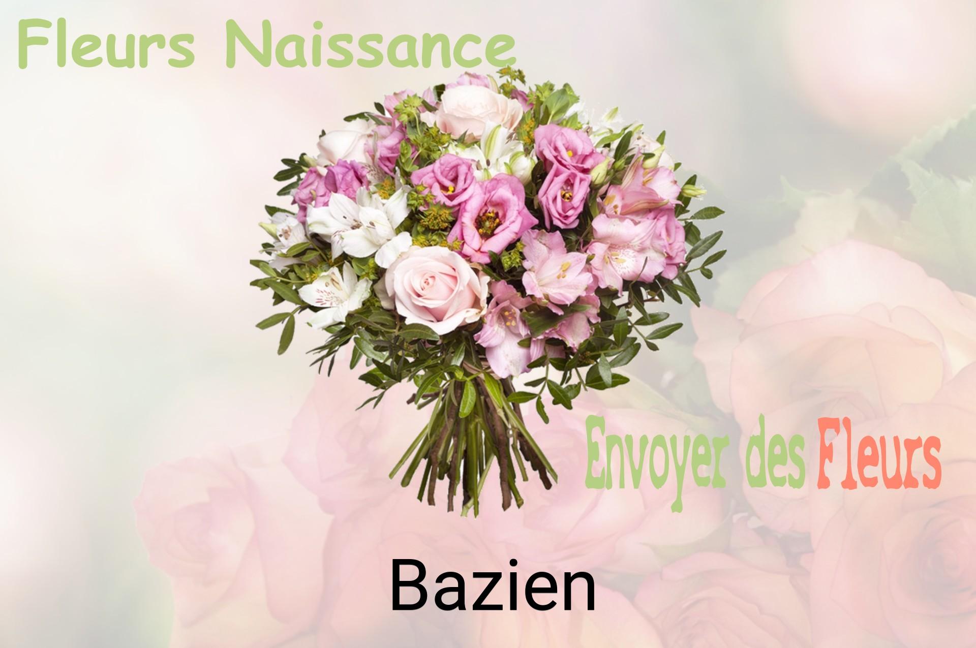 Bouquet de fleurs de naissance livré à Bazien